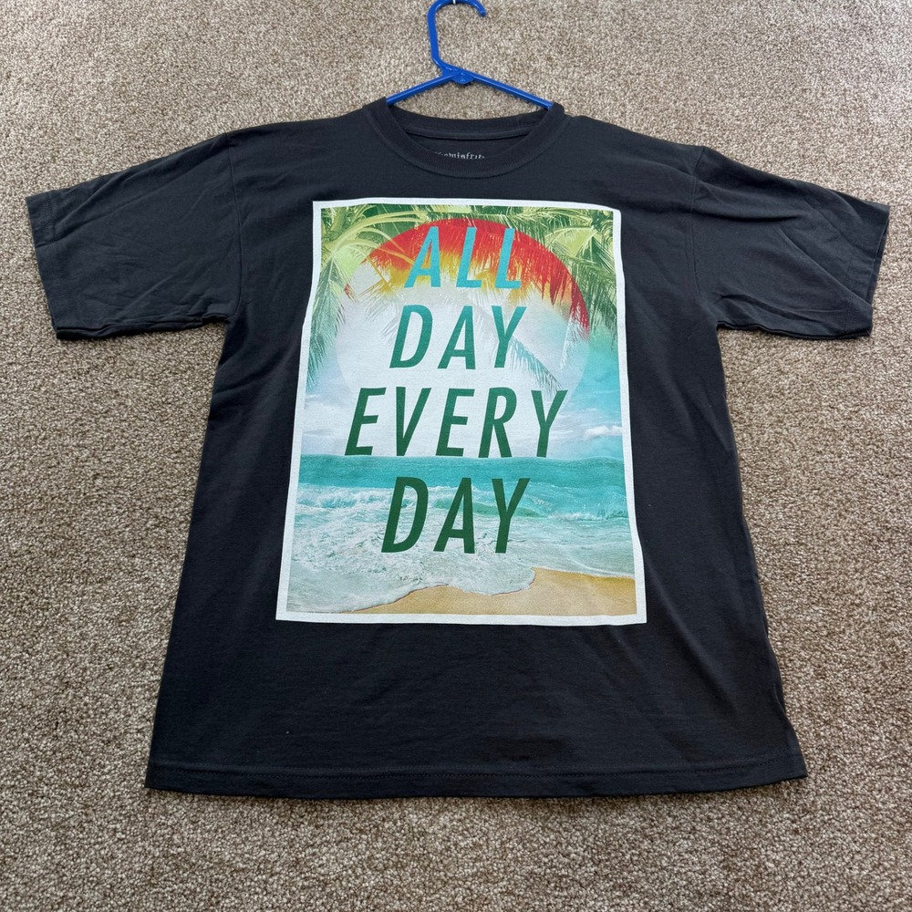 Chemistry Mens Medium All Day Every Day Beach T-Shirt Tropical Summer Crew Surf